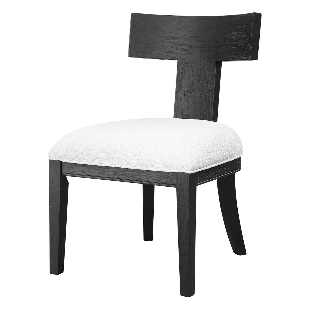 Idris Armless Chair, Charcoal - comfortable seating for dining and office spaces | Image 4 | InSTYLE Home & Rugs