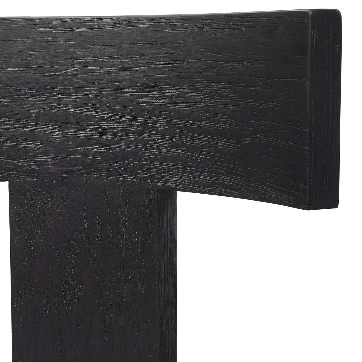 Idris Armless Chair, Charcoal - comfortable seating for dining and office spaces | Image 7 | InSTYLE Home & Rugs