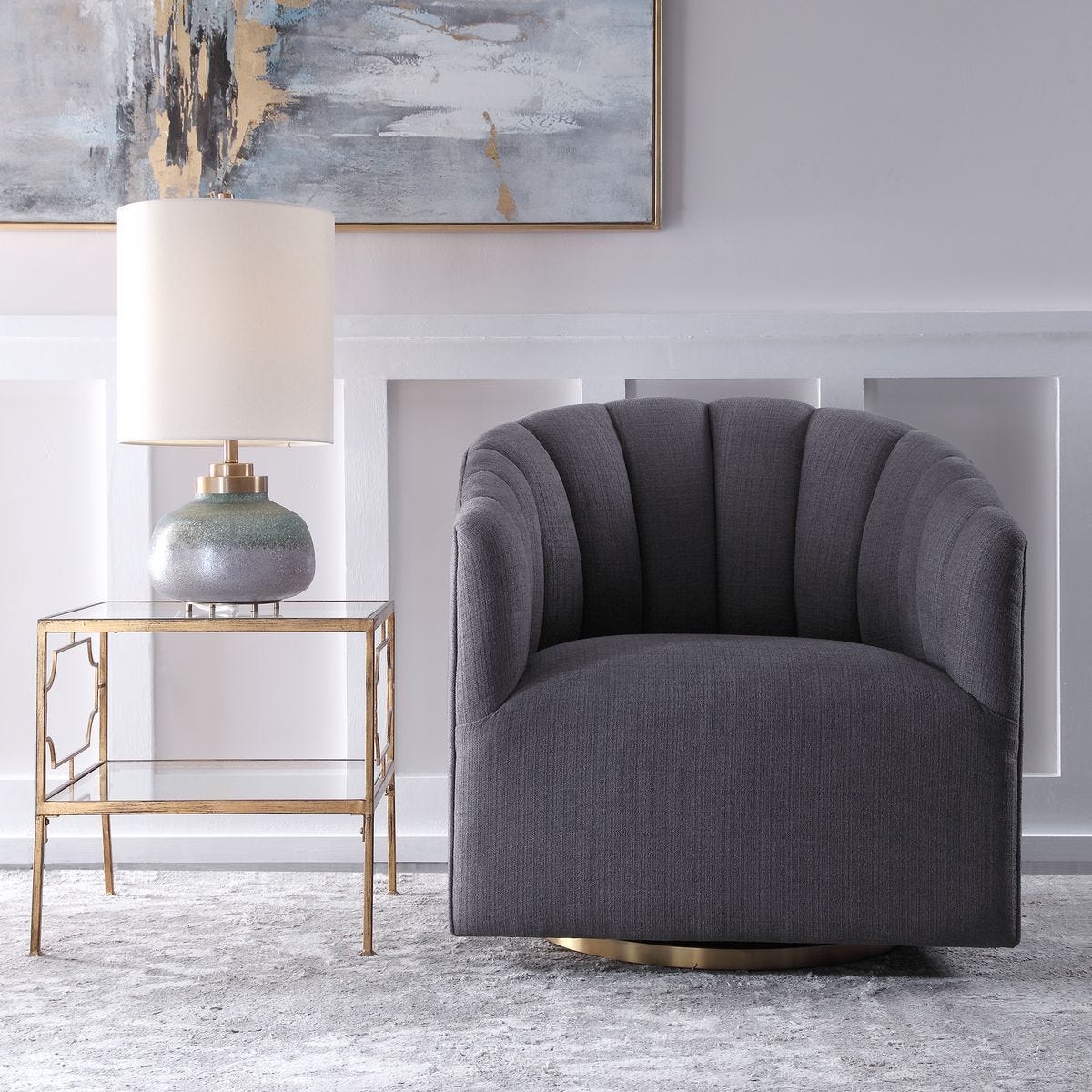 Cuthbert Swivel Chair - variety of styles from classic to contemporary | Image 1 | InSTYLE Home & Rugs