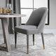 Brie Armless Chair, Gray, 2 Per Box, Priced Each