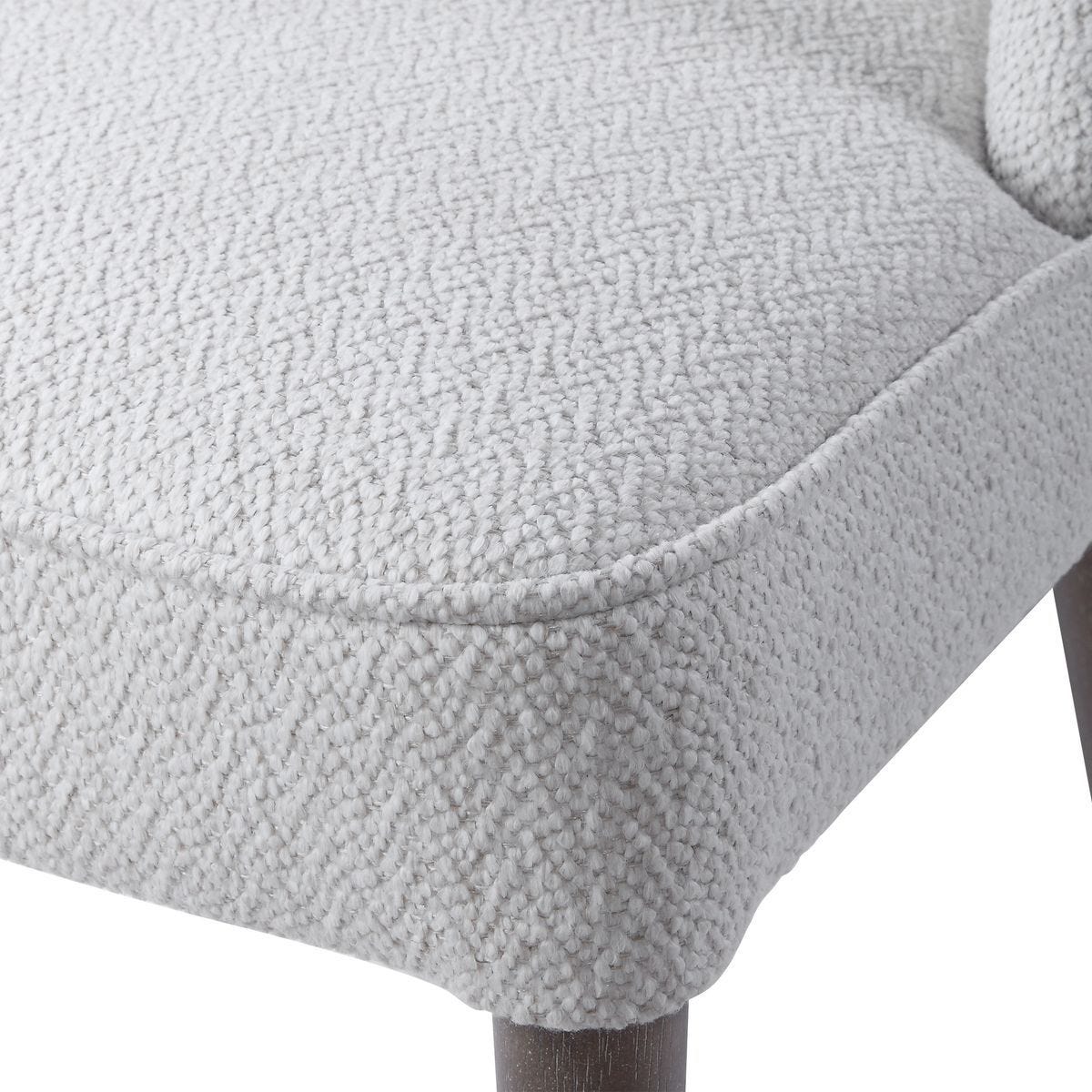 Brie Armless Chair, White, 2 Per Box, Priced Each - durable construction for long-lasting use | Image 6 | InSTYLE Home & Rugs