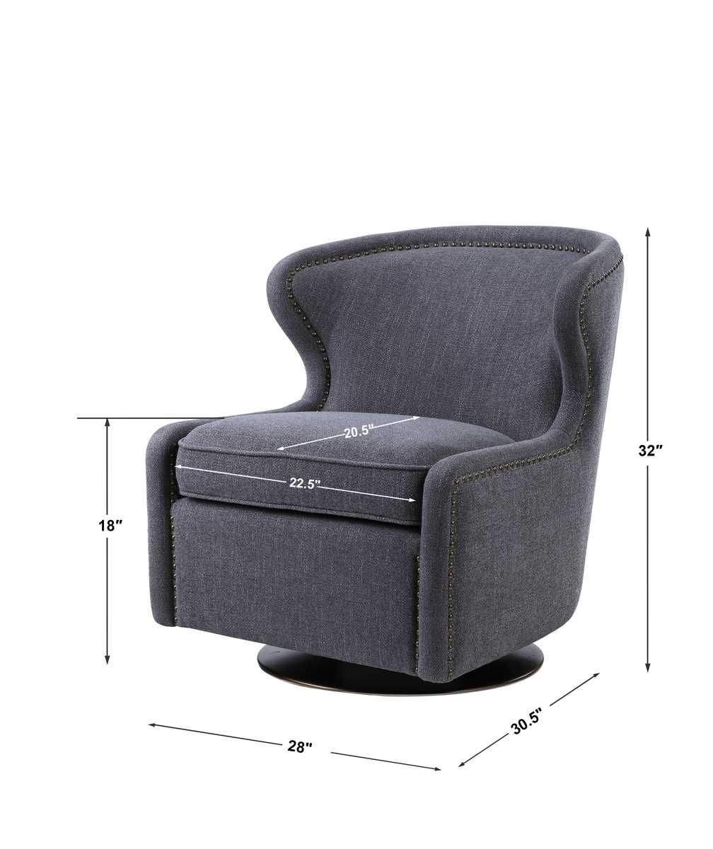 Biscay Swivel Chair - durable construction for long-lasting use | Image 7 | InSTYLE Home & Rugs