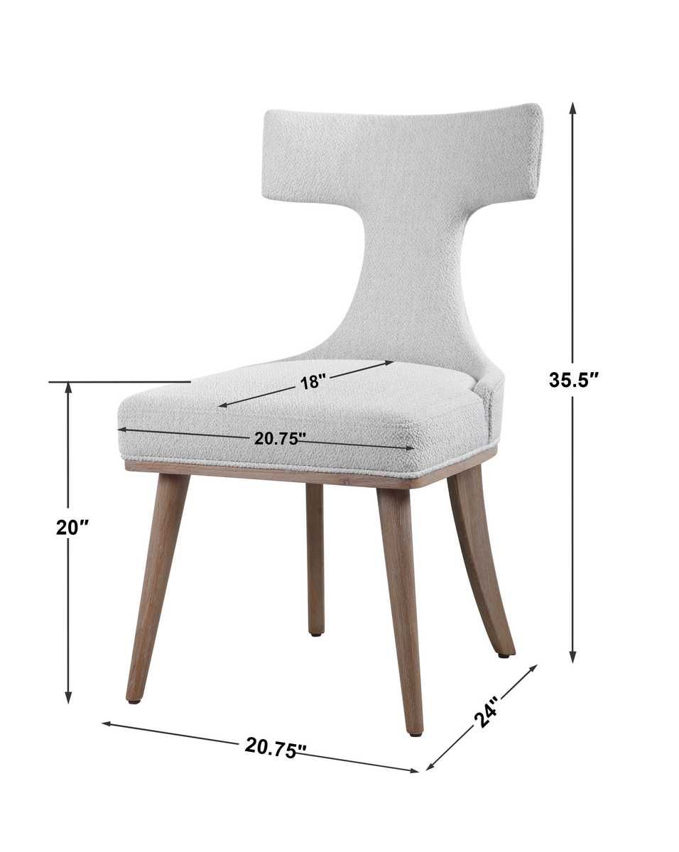 Klismos Accent Chair, 2 Per Box, Priced Each - modern accent chair with comfortable cushioning and sleek design | Image 8 | InSTYLE Home & Rugs
