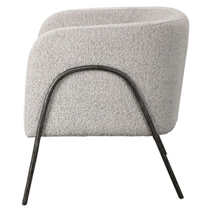 Jacobsen Accent Chair, Gray - modern accent chair with comfortable cushioning and sleek design | Image 5 | InSTYLE Home & Rugs