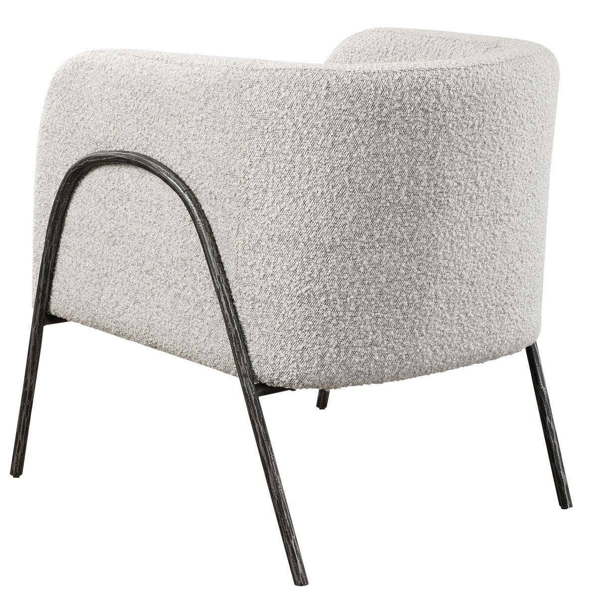 Jacobsen Accent Chair, Gray - modern accent chair with comfortable cushioning and sleek design | Image 6 | InSTYLE Home & Rugs