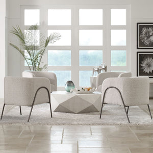 Jacobsen Accent Chair, Gray - modern accent chair with comfortable cushioning and sleek design | Image 3 | InSTYLE Home & Rugs