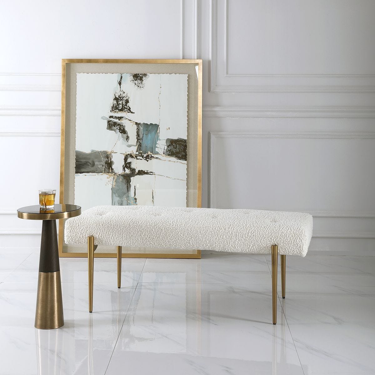 Olivier Bench, Natural - stylish bench for any space | Image 8 | InSTYLE Home & Rugs