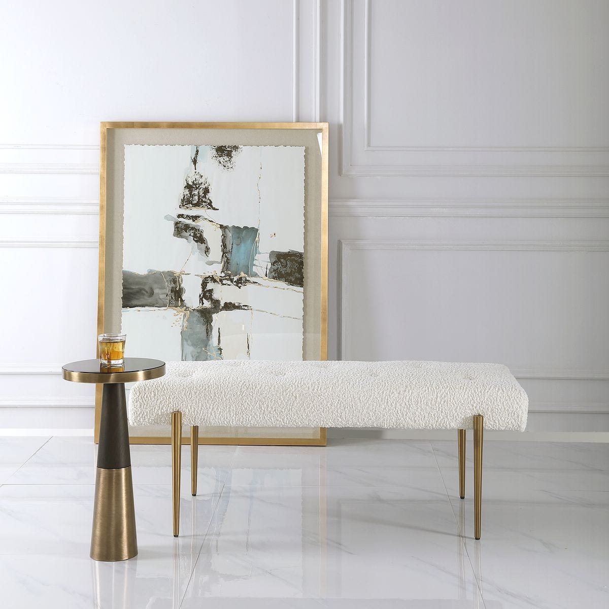 Olivier Bench, Natural - stylish bench for any space | Image 9 | InSTYLE Home & Rugs