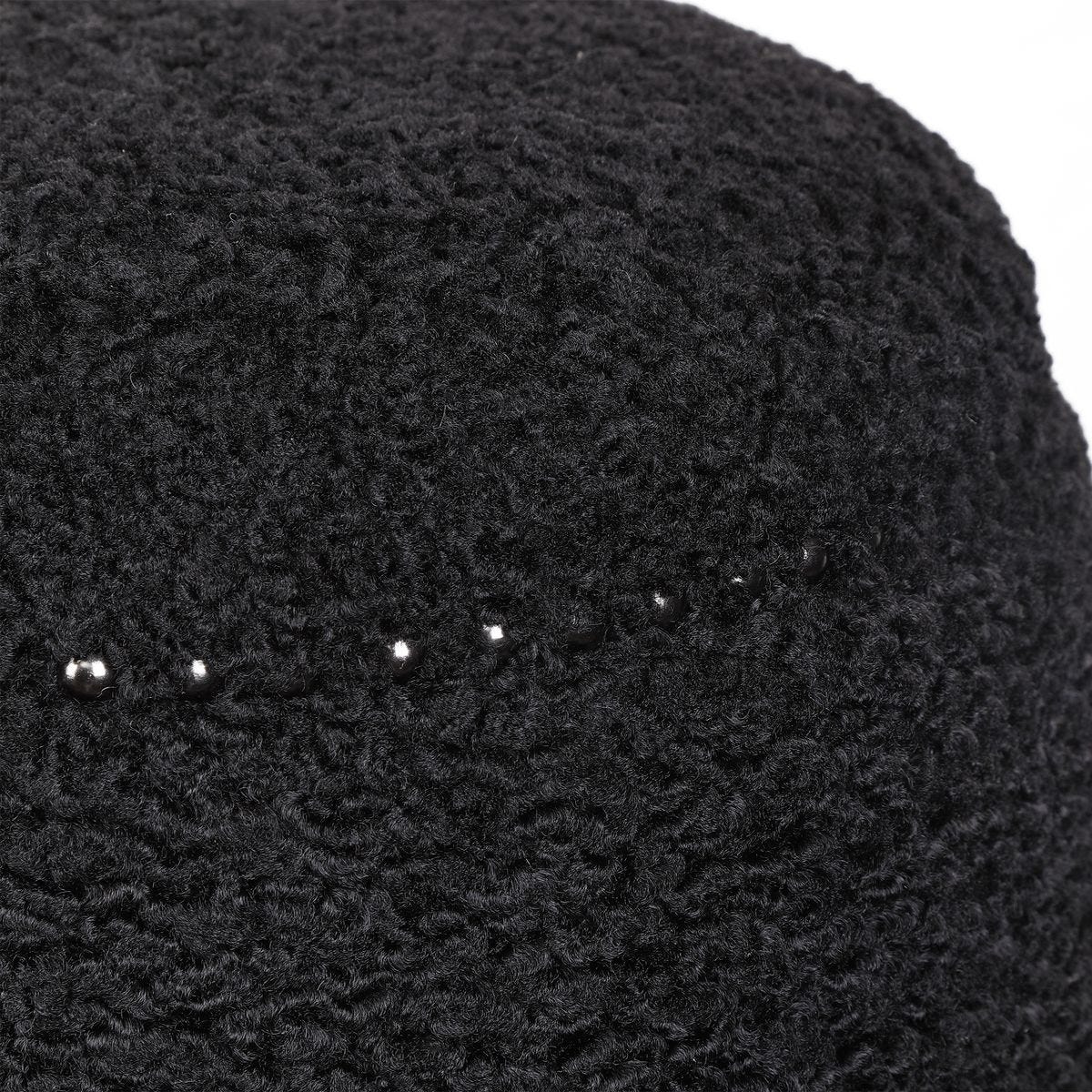 Gumdrop Ottoman, Black - comfortable ottoman for any room | Image 3 | InSTYLE Home & Rugs