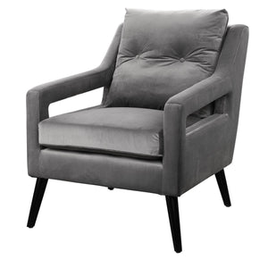 O'Brien Armchair, Gray - modern accent armchair for stylish interiors | Image 3 | InSTYLE Home & Rugs
