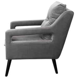 O'Brien Armchair, Gray - modern accent armchair for stylish interiors | Image 4 | InSTYLE Home & Rugs