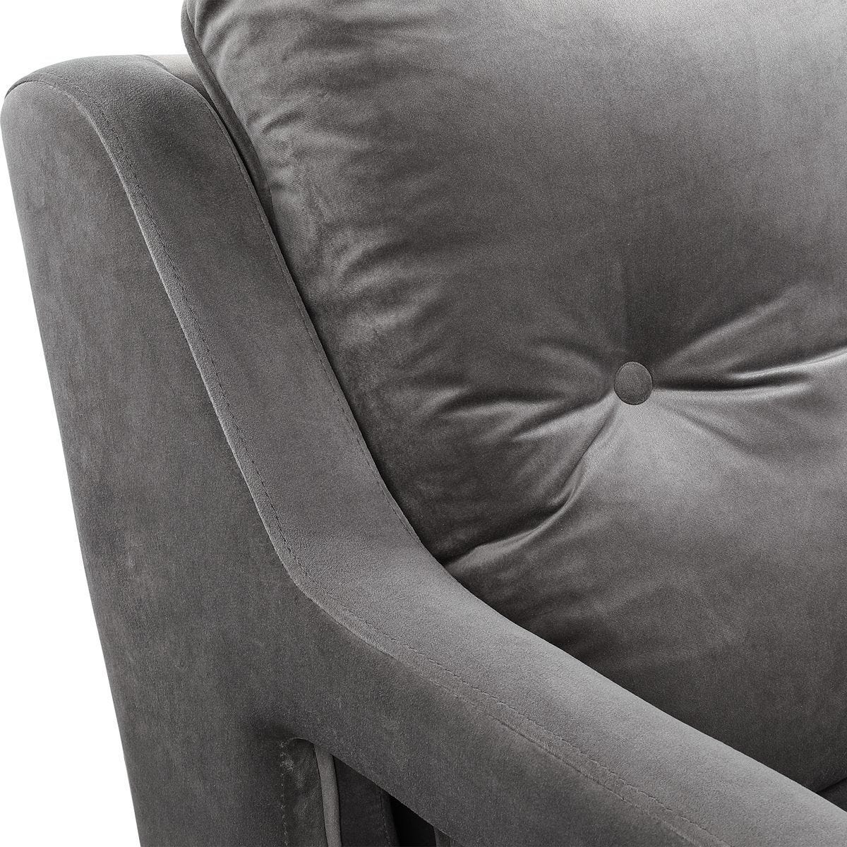 O'Brien Armchair, Gray - modern accent armchair for stylish interiors | Image 6 | InSTYLE Home & Rugs