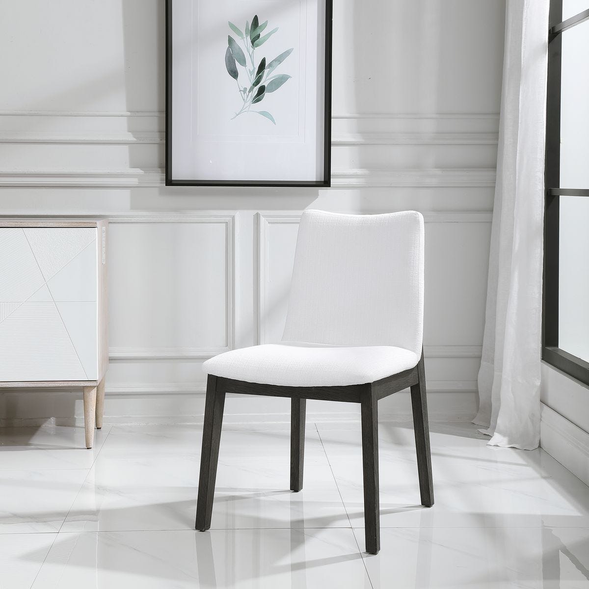 Delano Armless Chair, Espresso, 2 Per Box, Priced Each - durable construction for long-lasting use | Image 7 | InSTYLE Home & Rugs