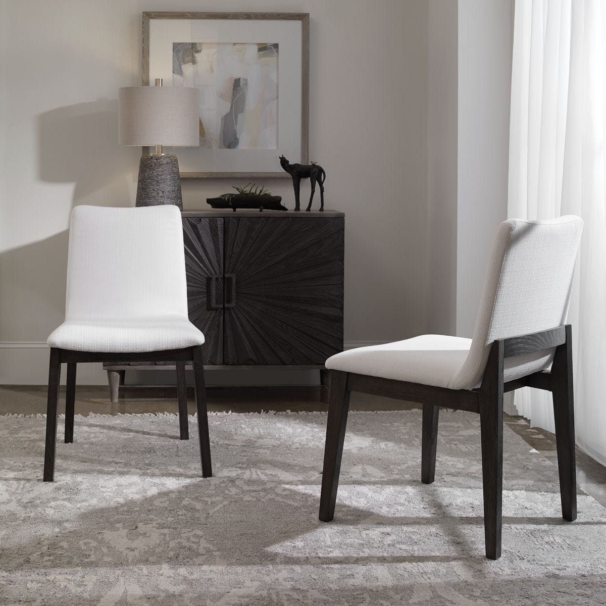 Delano Armless Chair, Espresso, 2 Per Box, Priced Each - durable construction for long-lasting use | Image 1 | InSTYLE Home & Rugs