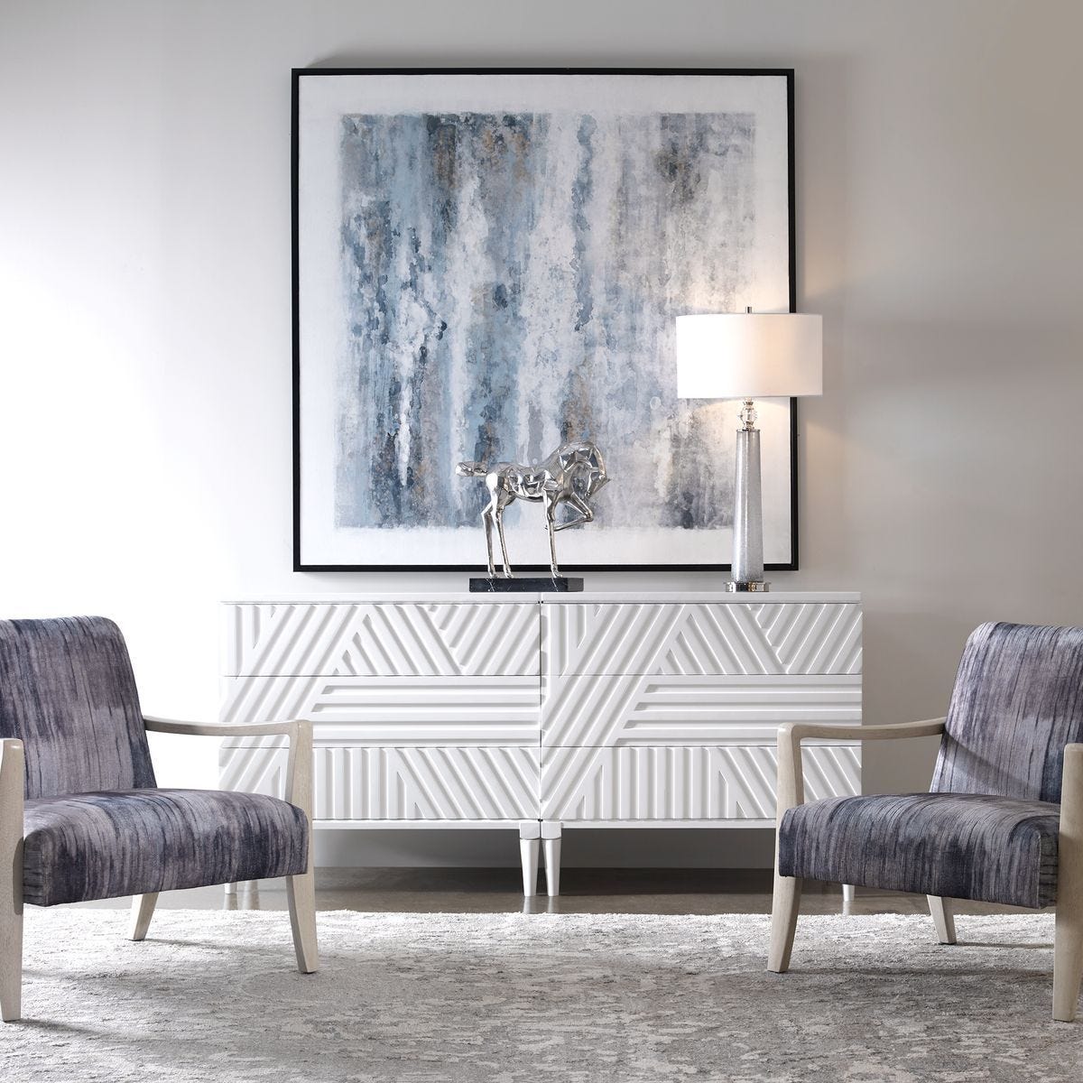 Watercolor Accent Chair - stylish accent chair to elevate your living room decor | Image 6 | InSTYLE Home & Rugs