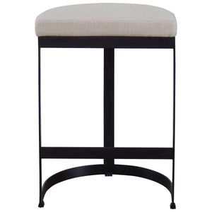 Ivanna Counter Stool, Black - perfect for modern counters | Image 5 | InSTYLE Home & Rugs