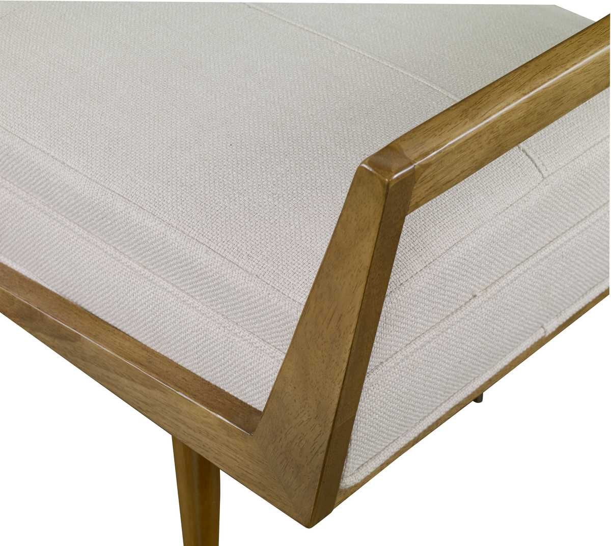 Waylon Bench, Ivory - perfect for entryways or patios | Image 4 | InSTYLE Home & Rugs