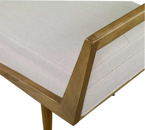 Waylon Bench, Ivory - perfect for entryways or patios | Image 4 | InSTYLE Home & Rugs