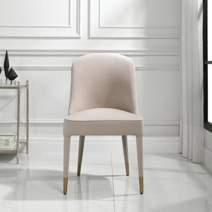 Brie Armless Chair, Champagne, 2 Per Box, Priced Each - variety of styles from classic to contemporary | Image 1 | InSTYLE Home & Rugs