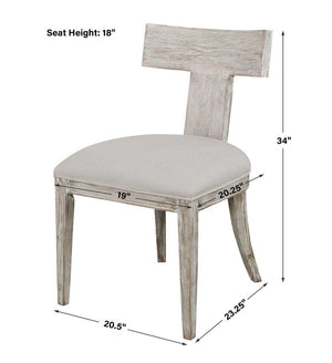 Idris Armless Chair, White, 2 Per Box, Priced Each - comfortable seating for dining and office spaces | Image 6 | InSTYLE Home & Rugs
