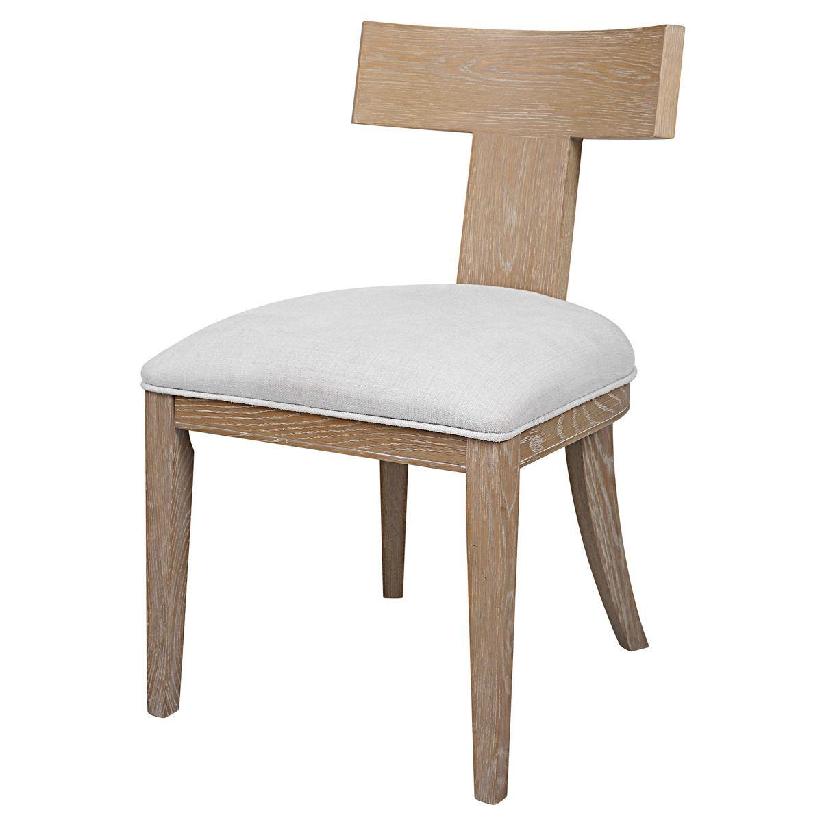 Idris Armless Chair, Natural - comfortable seating for dining and office spaces | Image 3 | InSTYLE Home & Rugs