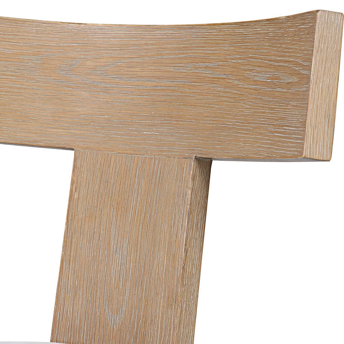 Idris Armless Chair, Natural - comfortable seating for dining and office spaces | Image 6 | InSTYLE Home & Rugs
