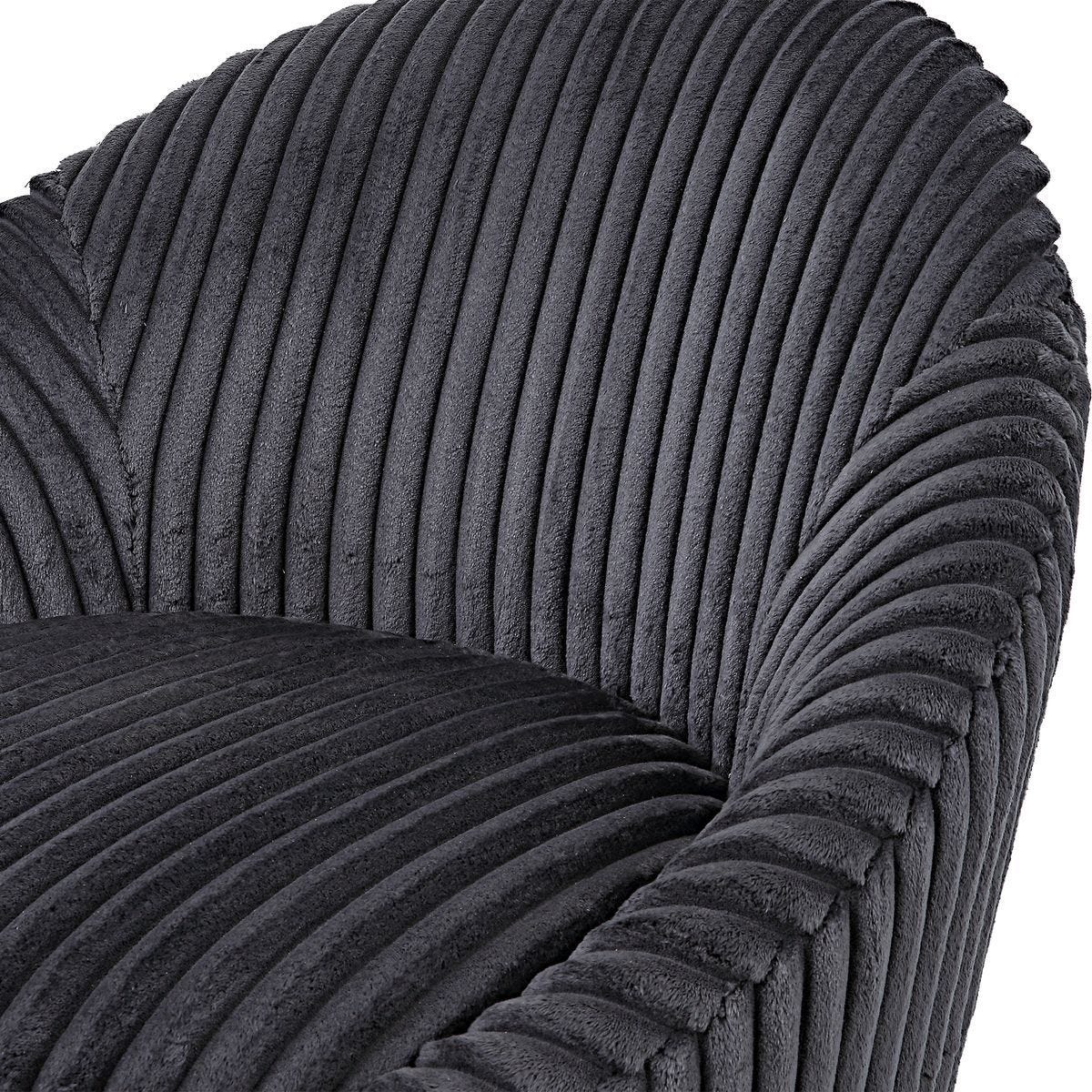 Crue Swivel Chair, Gunmetal - durable construction for long-lasting use | Image 6 | InSTYLE Home & Rugs