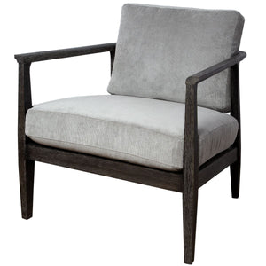 Brunei Accent Chair, Gray - compact accent chair for adding personality to any room | Image 3 | InSTYLE Home & Rugs
