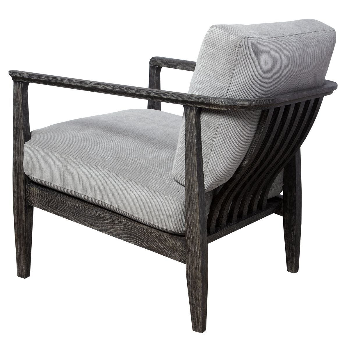Brunei Accent Chair, Gray - compact accent chair for adding personality to any room | Image 4 | InSTYLE Home & Rugs