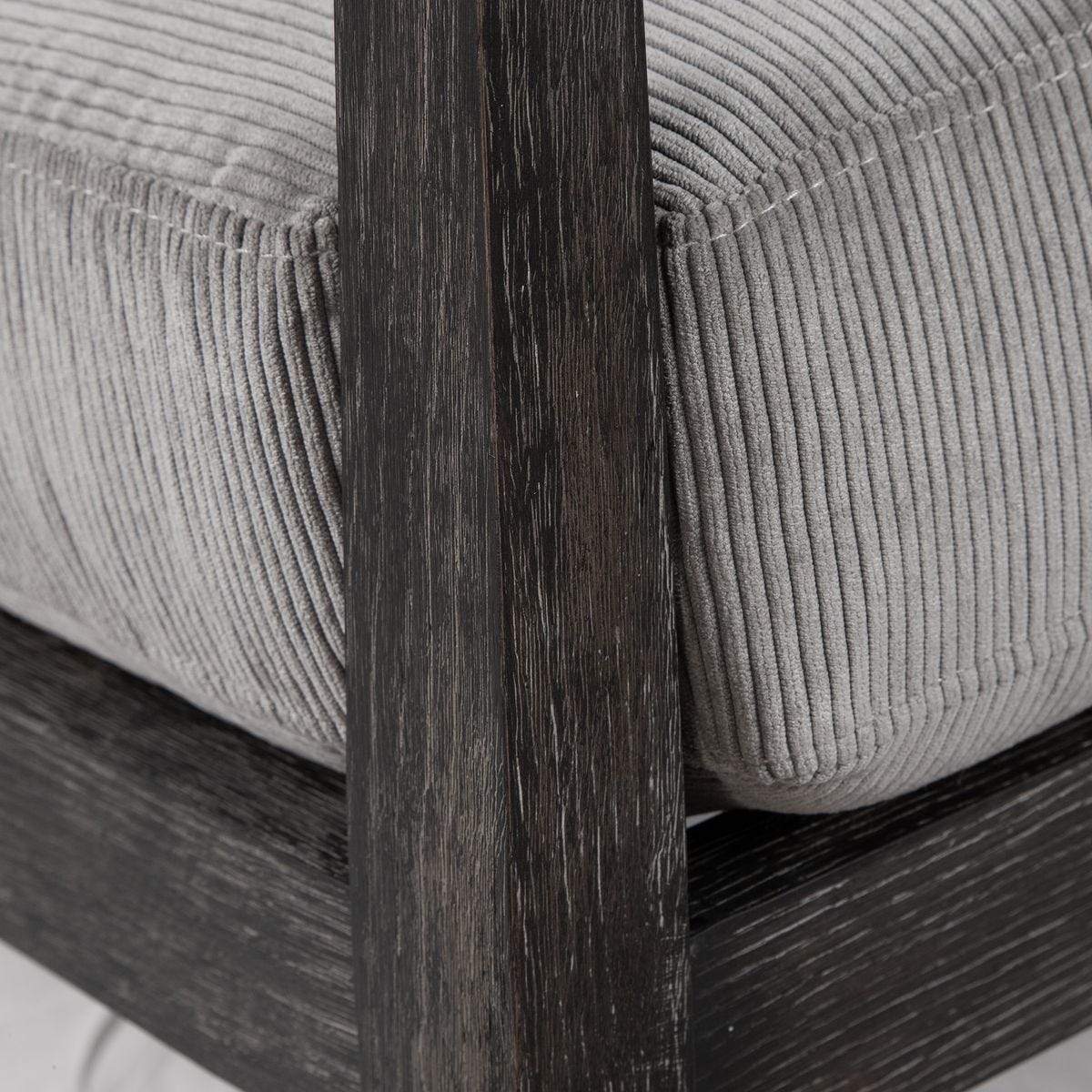 Brunei Accent Chair, Gray - compact accent chair for adding personality to any room | Image 5 | InSTYLE Home & Rugs