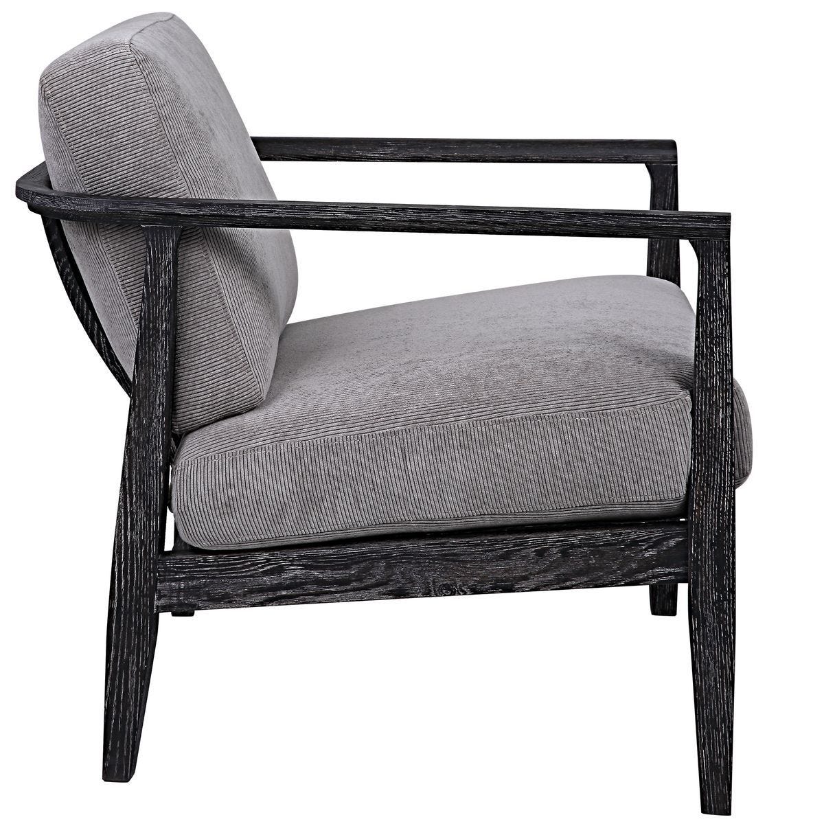 Brunei Accent Chair, Gray - compact accent chair for adding personality to any room | Image 6 | InSTYLE Home & Rugs