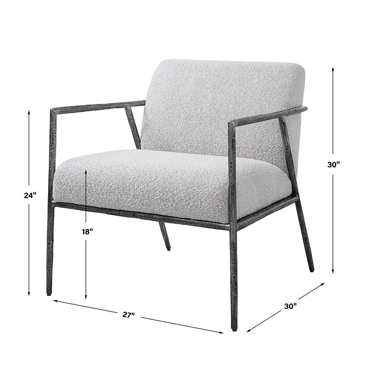 Brisbane Accent Chair - compact accent chair for adding personality to any room | Image 7 | InSTYLE Home & Rugs