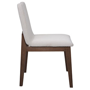 Delano Armless Chair, Walnut, 2 PER BOX, Priced Each - durable construction for long-lasting use | Image 4 | InSTYLE Home & Rugs