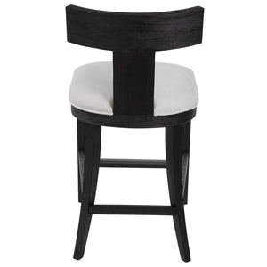 Idris Counter Stool, Charcoal - ergonomic design for comfort | Image 6 | InSTYLE Home & Rugs