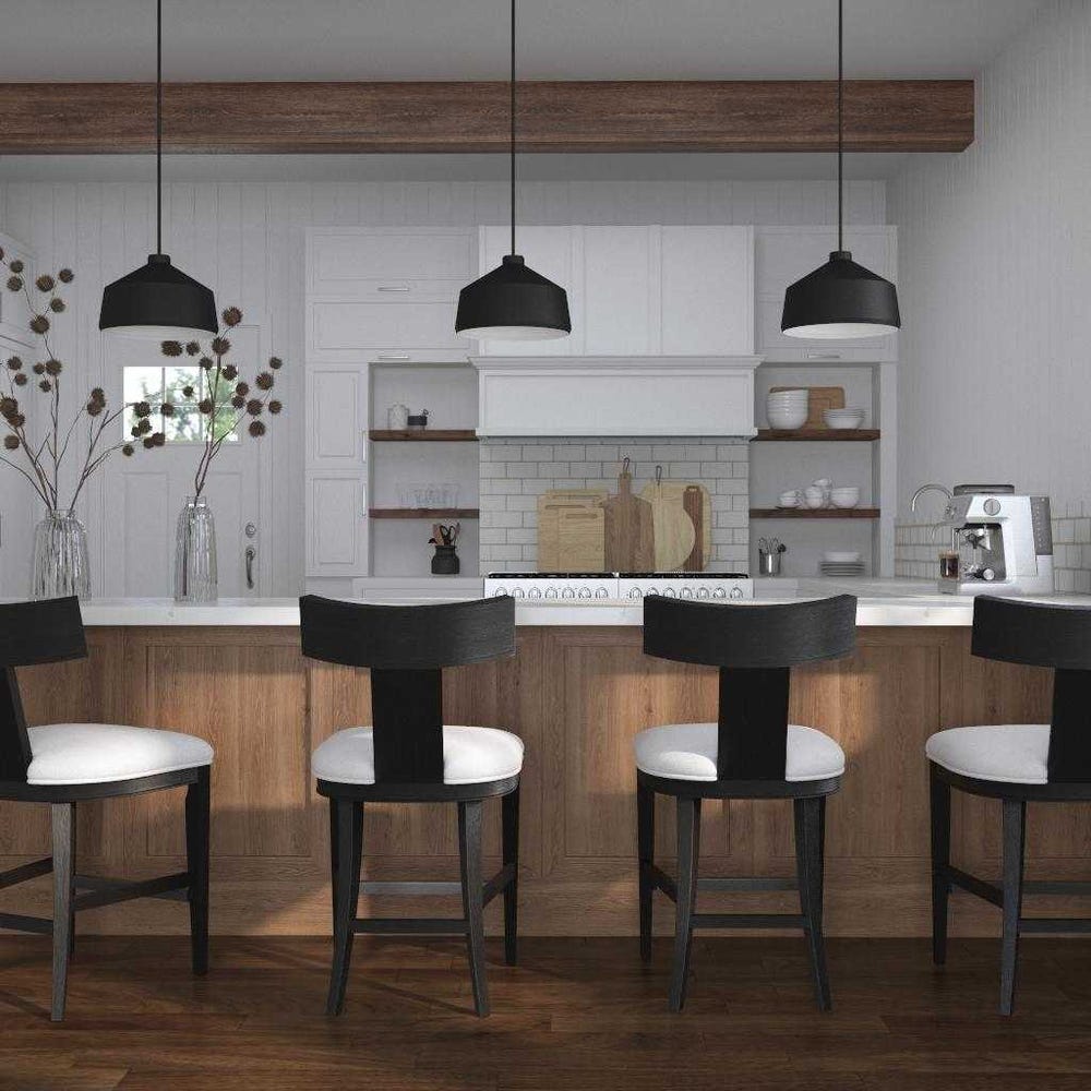 Idris Counter Stool, Charcoal - ergonomic design for comfort | Image 1 | InSTYLE Home & Rugs