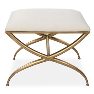 Crossing Small Bench, White - durable bench with modern style | Image 2 | InSTYLE Home & Rugs