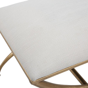 Crossing Small Bench, White - durable bench with modern style | Image 5 | InSTYLE Home & Rugs