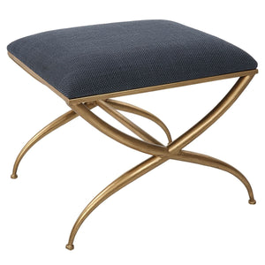 Crossing Small Bench, Navy - perfect for entryways or patios | Image 3 | InSTYLE Home & Rugs