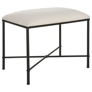 Avenham Small Bench, Black - stylish bench for any space | Image 3 | InSTYLE Home & Rugs