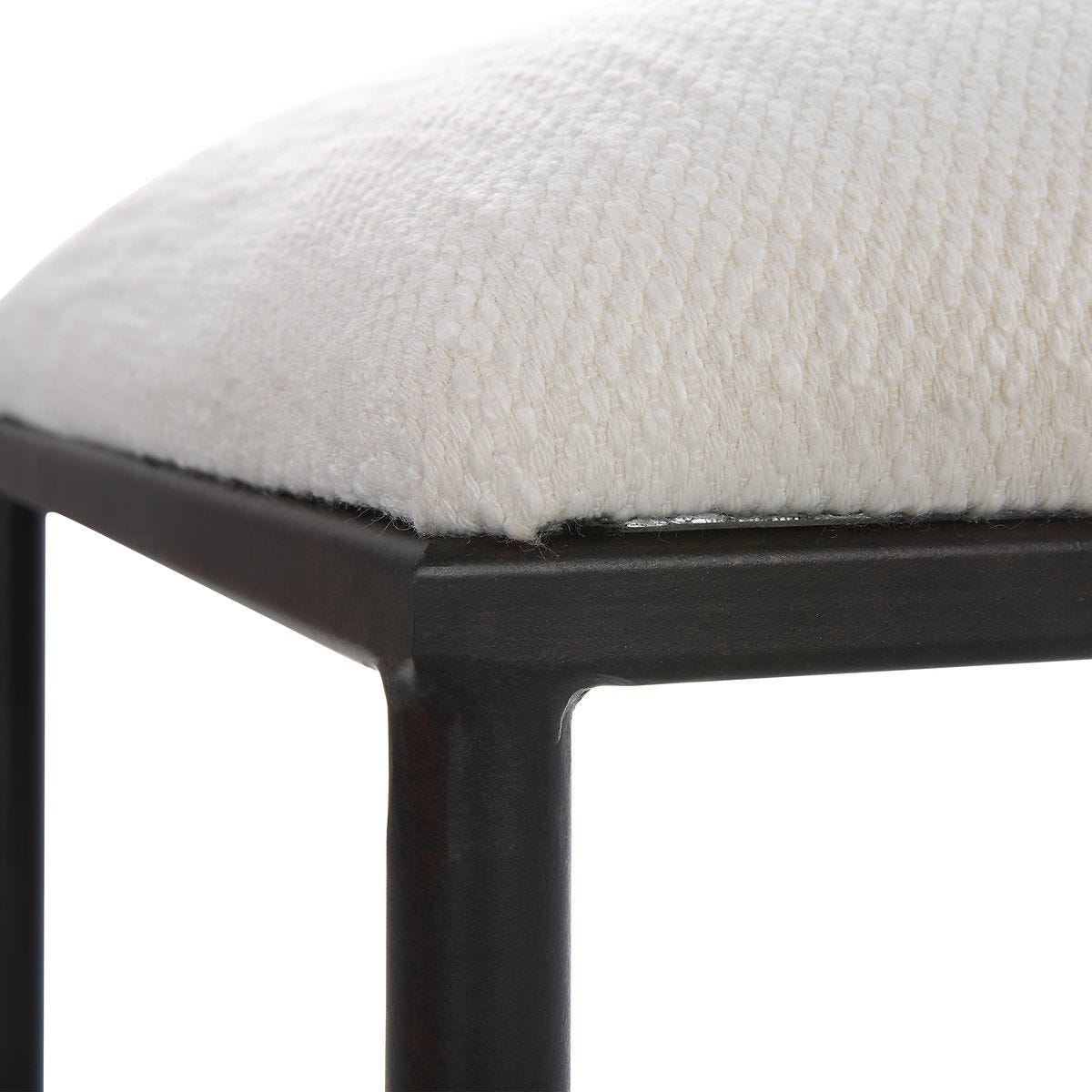 Avenham Small Bench, Black - stylish bench for any space | Image 4 | InSTYLE Home & Rugs