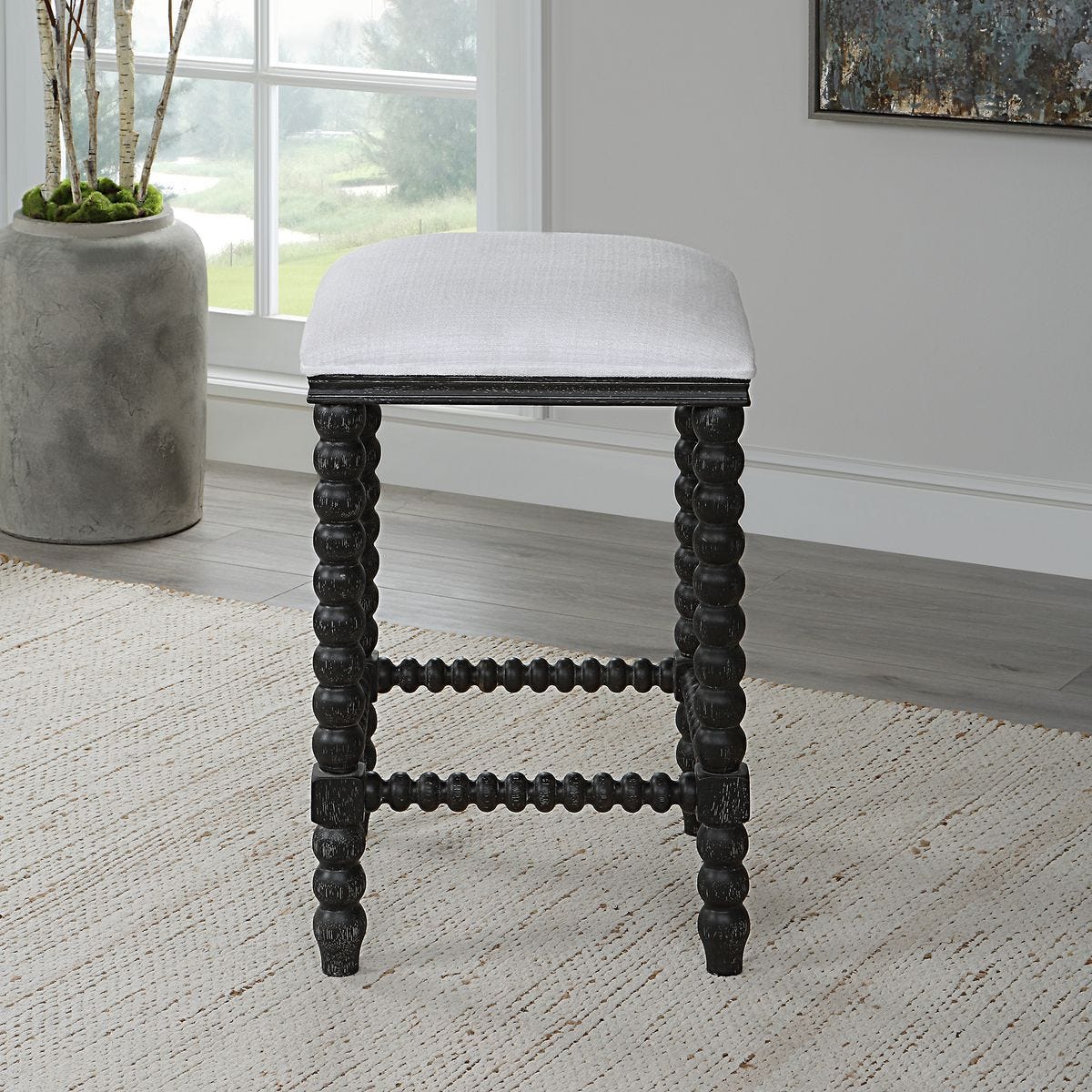 Pryce Counter Stool, Black - perfect for modern counters | Image 6 | InSTYLE Home & Rugs