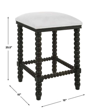 Pryce Counter Stool, Black - perfect for modern counters | Image 9 | InSTYLE Home & Rugs
