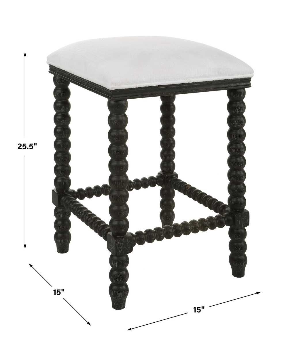 Pryce Counter Stool, Black - perfect for modern counters | Image 9 | InSTYLE Home & Rugs