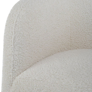 Jacobsen Accent Chair, Natural Shearling - modern accent chair with comfortable cushioning and sleek design | Image 6 | InSTYLE Home & Rugs