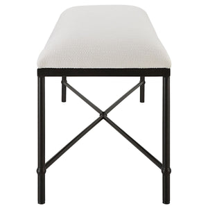 Avenham Bench, Black - perfect for entryways or patios | Image 4 | InSTYLE Home & Rugs