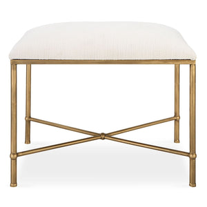 Avenham Small Bench, Gold - stylish bench for any space | Image 2 | InSTYLE Home & Rugs