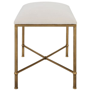 Avenham Small Bench, Gold - stylish bench for any space | Image 4 | InSTYLE Home & Rugs