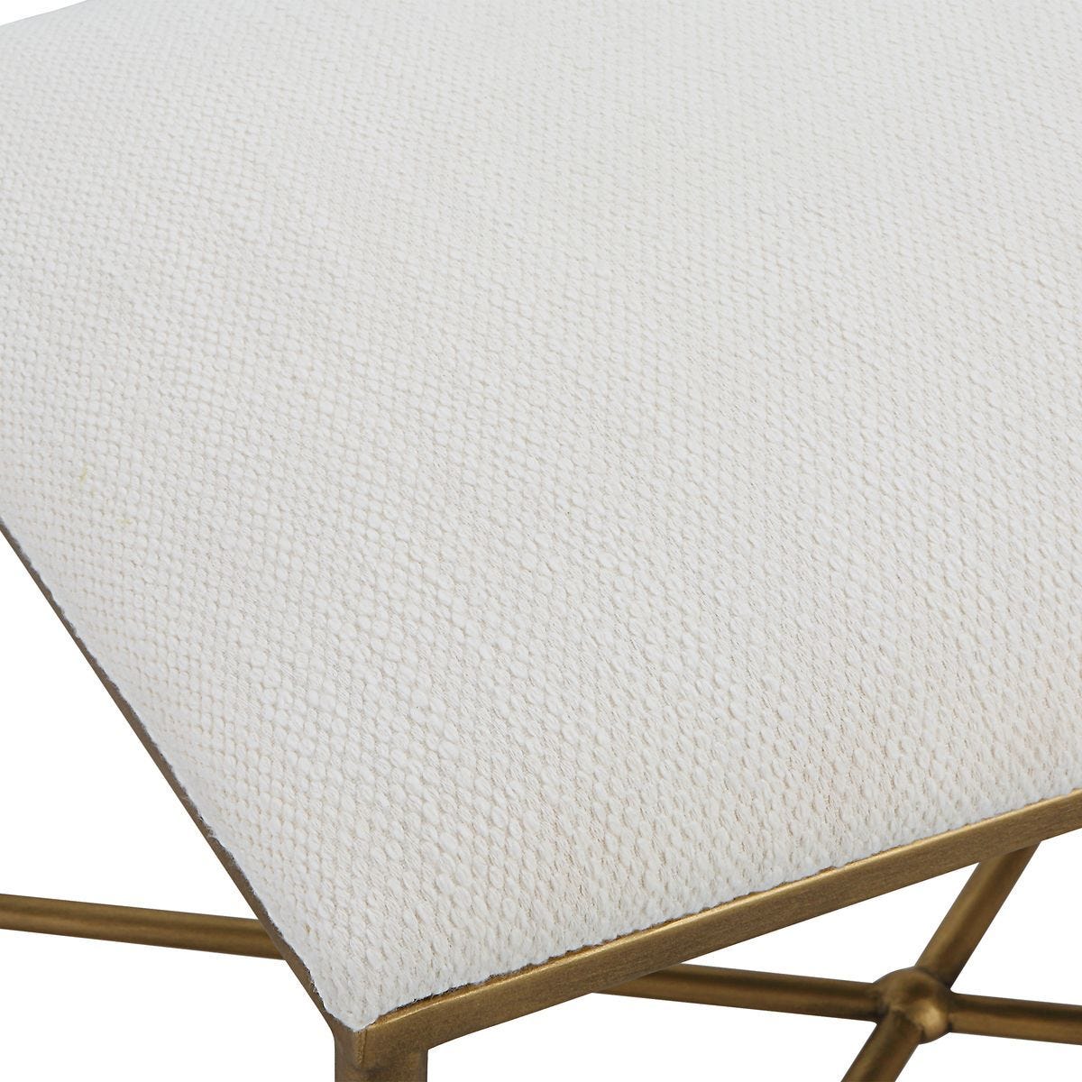 Avenham Small Bench, Gold - stylish bench for any space | Image 5 | InSTYLE Home & Rugs
