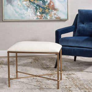 Avenham Small Bench, Gold - stylish bench for any space | Image 1 | InSTYLE Home & Rugs