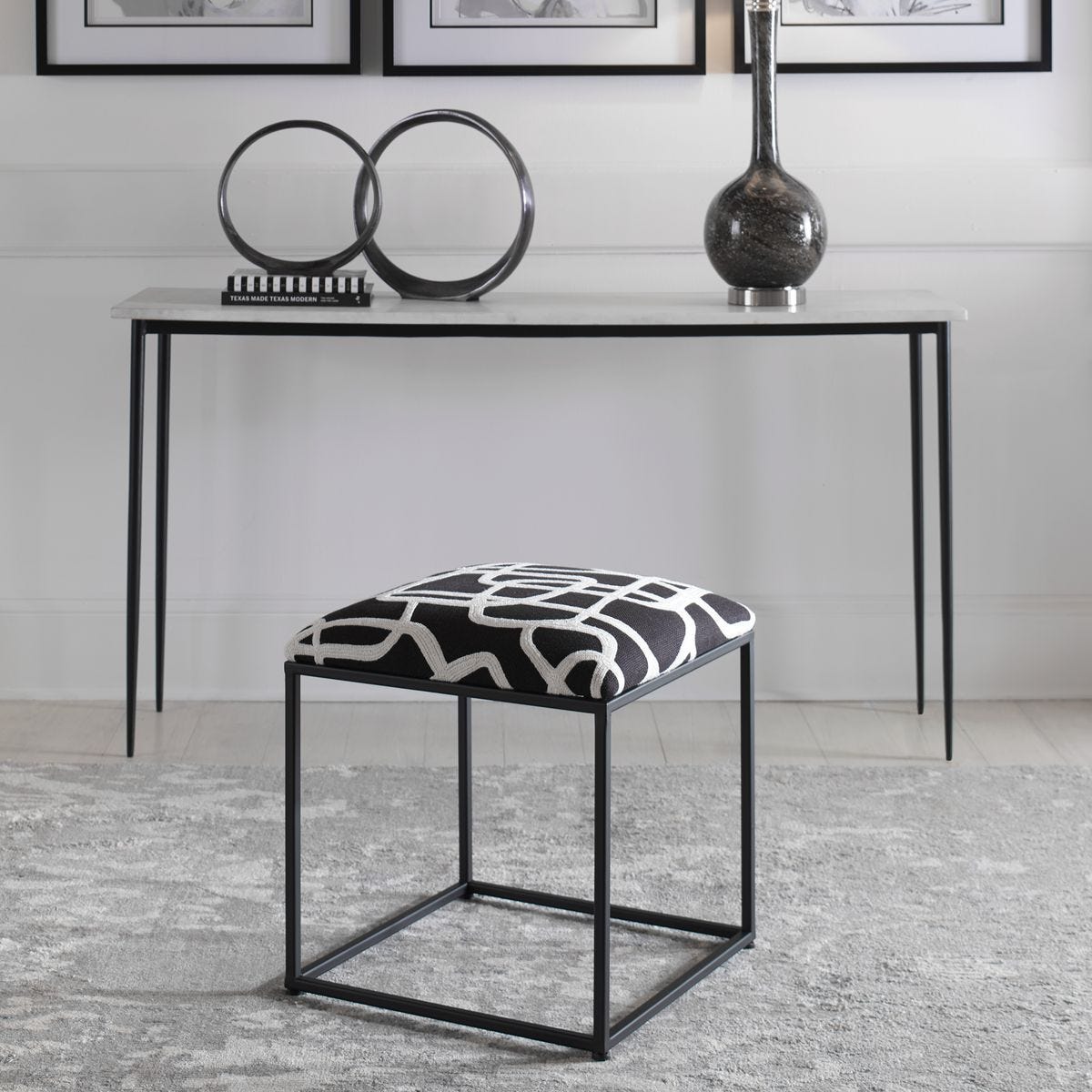 Twists and Turns Accent Stool - available in various heights | Image 1 | InSTYLE Home & Rugs